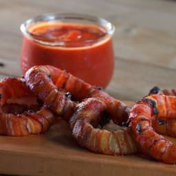 Bacon Maple Grilled Onion Rings