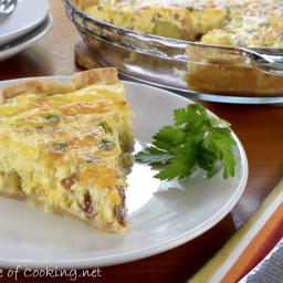 Bacon, Potato, and Sharp Cheddar Quiche