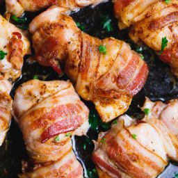 Bacon Wrapped Chicken Thighs Recipe