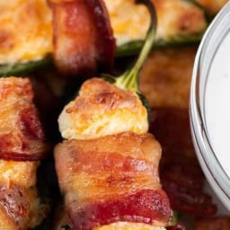 Bacon Wrapped Jalapeno Poppers