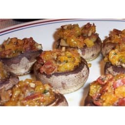 Bacon and Cheddar Stuffed Mushrooms