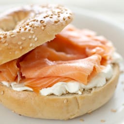 Bagel with Cream Cheese and Lox