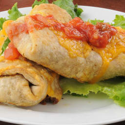 Baked Chicken Chimichangas