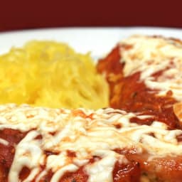 Baked Chicken Parmesan with Spaghetti Squash