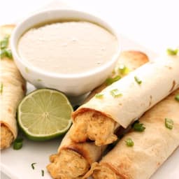 Baked Creamy Chicken Taquitos Recipe