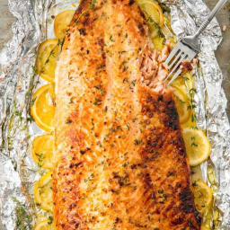 Baked Garlic Butter Salmon