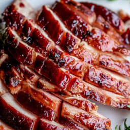 Baked Ham with Raspberry Chipotle Ham Glaze Recipe