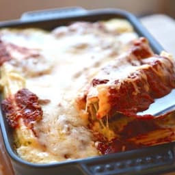 Baked Manicotti with Cheese