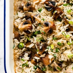 Baked Mushroom Rice