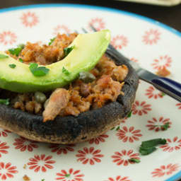 Baked Portobello and Tuna