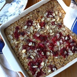 Baked Raspberry Oatmeal 