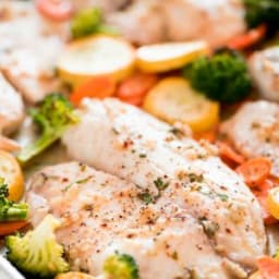 Baked Tilapia and Roasted Veggies