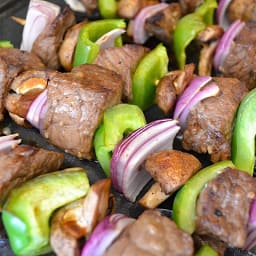 balsamic beef kebabs