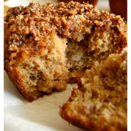 Banana Almond Coffee Cake Muffins {Paleo}