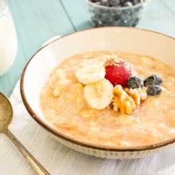 Banana and Cream Oatmeal