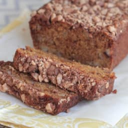 Banana and Molasses Toffee Chip Bread