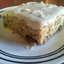 Banana Cake with Caramel Cream Cheese Frosting