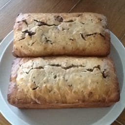 Banana Chocolate Peanut Butter Bread