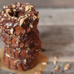 Banana, Chocolate & Walnut Donut - Chunky Monkey