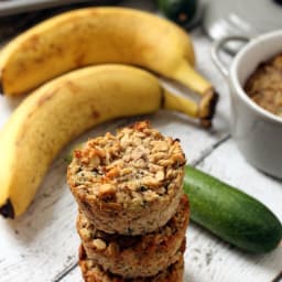 Banana Zucchini Oatmeal Cups