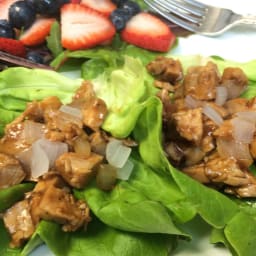 Barbecued Chicken Lettuce Wraps