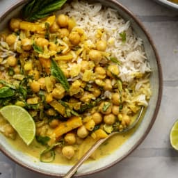 Basil Chickpea Curry