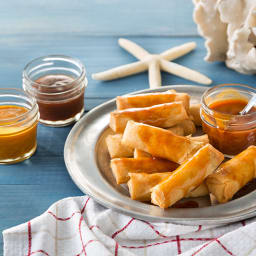 BBQ-Basted Shrimp Spring Rolls