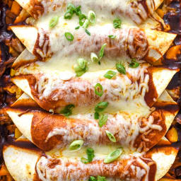 Beef and Butternut Squash Enchiladas