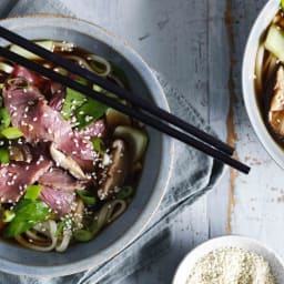 Beef + Mushroom Noodle Soup