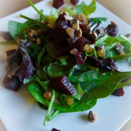 Beets, Pear and Walnut Gorgonzola Salad