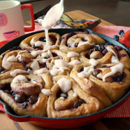 Berry + Chocolate Cinnamon Rolls