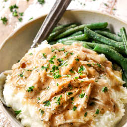 BEST Crockpot Chicken and Gravy (NO Condensed Soup!)