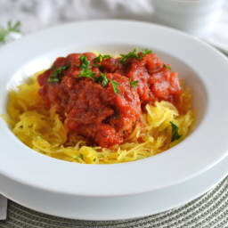 Best Paleo Spaghetti Squash and Turkey Meatballs-Easy