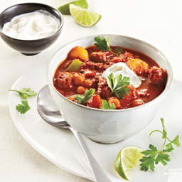 Bison Chili with Chickpeas and Acorn Squash