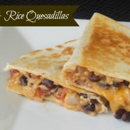 Black Bean and Rice Quesadillas: The ULTIMATE Pantry Meal!