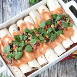 Black Bean Zucchini Vegan Enchiladas ~ Veggie Inspired