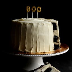 Black Magic Cake with White Chocolate Truffle Filling