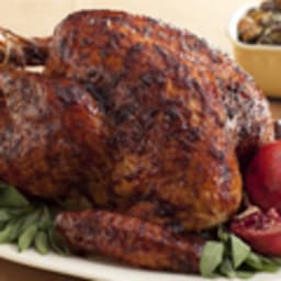 Black Pepper-Pomegranate Molasses Glazed Turkey