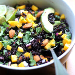 Black Rice Avocado & Mango Salad