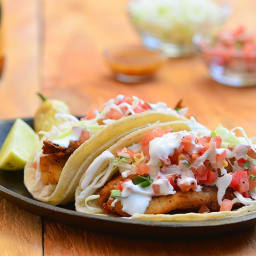 Blackened Tilapia Fish Tacos