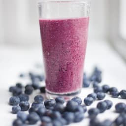 Blueberry Banana Coconut Milkshake