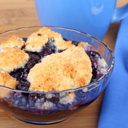 Blueberry Cobbler for Dutch Oven