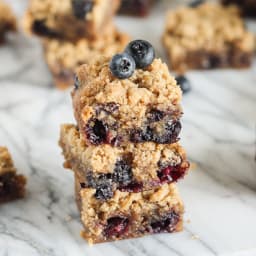 Blueberry Crumb Blondies