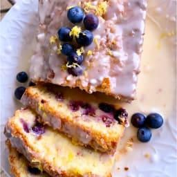 Blueberry Lemon Bread with Lemon Icing