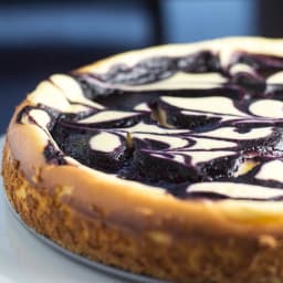 Blueberry Swirl Cheesecake