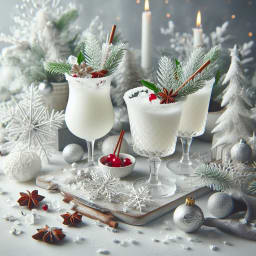 Boissons de Noël blanches