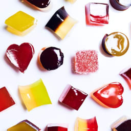 Boozy Grapefruit-Pomegranate Gummy Candies