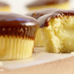 Boston Cream Pie Cupcakes