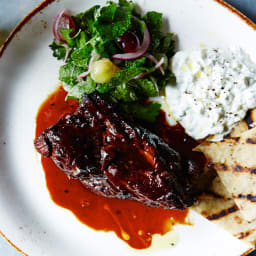 Braised Lamb Shoulder with Fennel and Orange