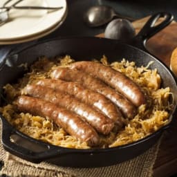 Bratwurst and Sauerkraut